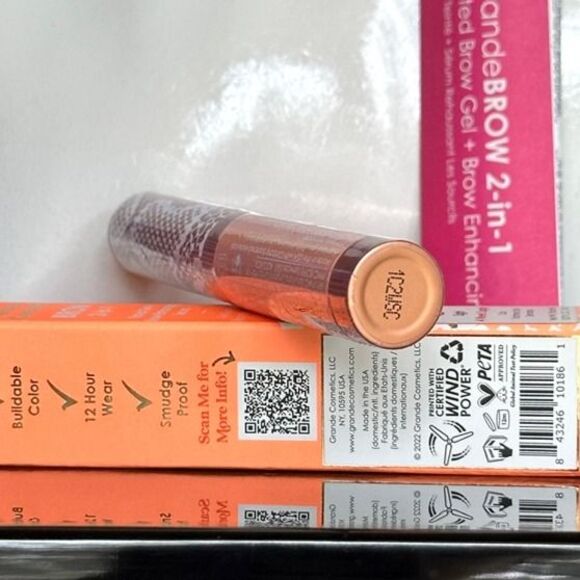 NIB GrandeBROW 2-In-1 Tinted Brow Gel + Brow Enhancing Serum Light Mini 4 Months - Picture 10 of 11